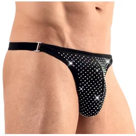 String homme avec pierres scintillantes
