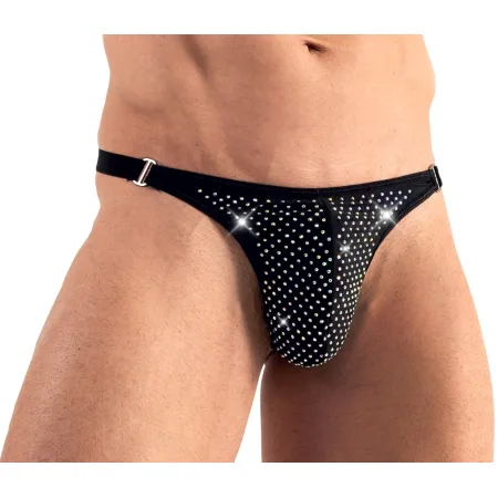 String homme avec pierres scintillantes