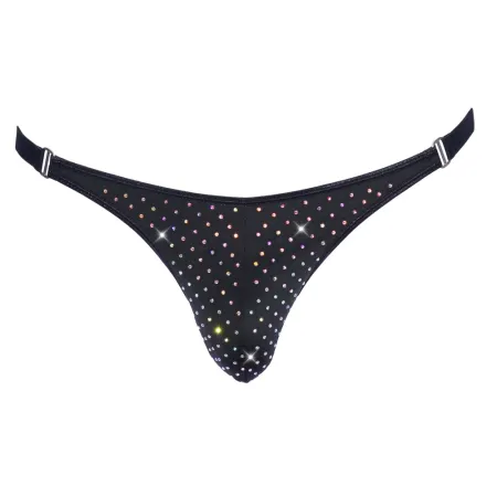 String homme avec pierres scintillantes