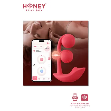Melody Stimulateur Point G 2 billes et clitoris connecté smartphone USB