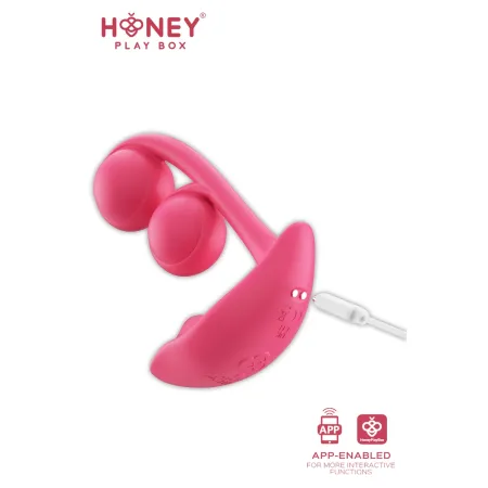 Melody Stimulateur Point G 2 billes et clitoris connecté smartphone USB