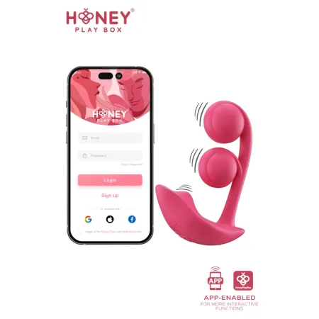 Melody Stimulateur Point G 2 billes et clitoris connecté smartphone USB