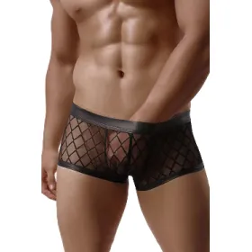 Boxer noir transparent