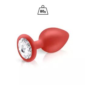 Cloud, plug bijou silicone rouge taille L