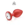 Cloud, plug bijou silicone rouge taille L