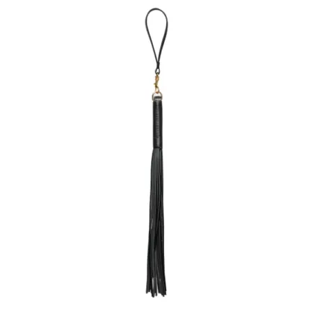 Flogger en cuir avec dragonne amovible