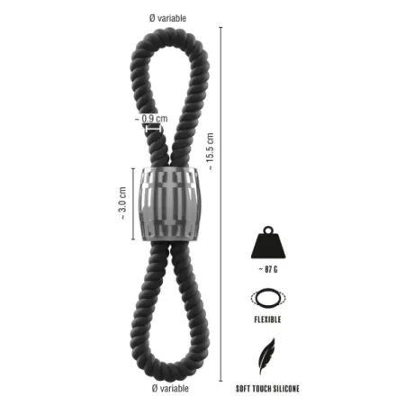 anneau pénien et testiculaire double boucles réglables