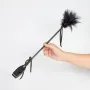 Cravache et plumeau 50 cm noir