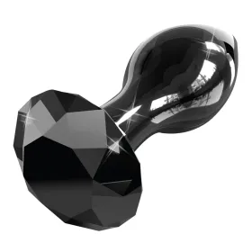 Plug anal noir en verre