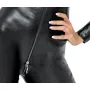 Jumpsuit wetlook avec imprimé serpent et fermeture éclair