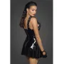 Robe courte ballerine en vinyle