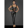 Combinaison wetlook et tulle
